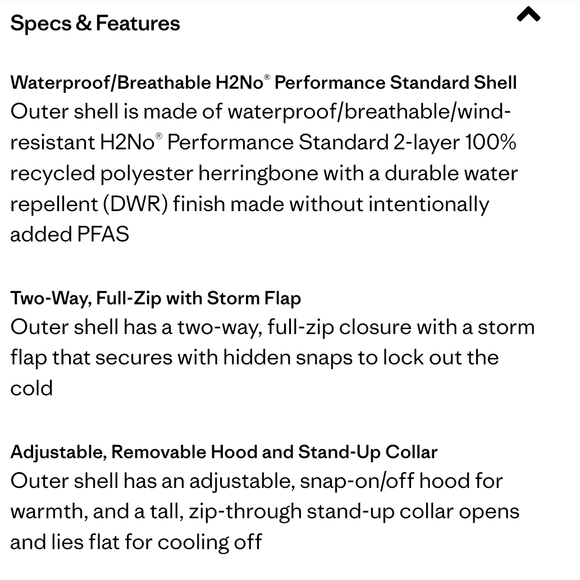 Tres 2-in-1 Raincoat Patagonia Size S - Picture 15 of 16